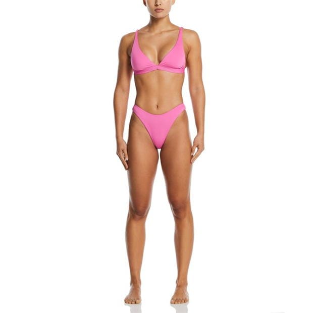 Bikini cu talie inalta Nike cu doua fete pentru femei playful roz