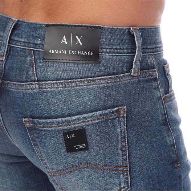 Blugi Armani Exchange J13 Slim-Fit albastru