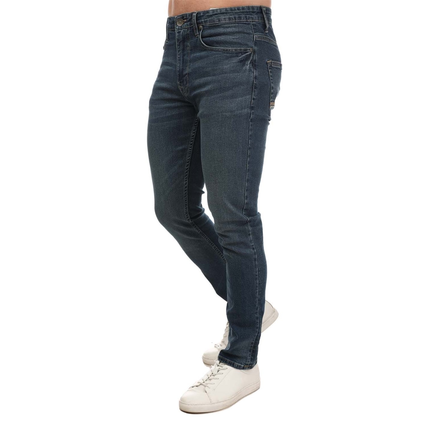 Blugi Ben Sherman Dark Wash Denim albastru