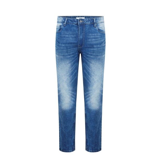 Blugi Firetrap Stretch Slim Fit pentru Barbati inchis albastru