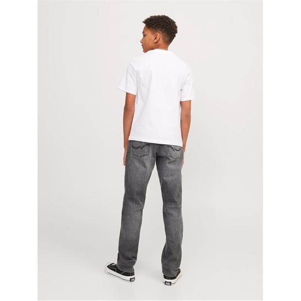 Blugi Jack and Jones Clark 349 pentru copii gri denim