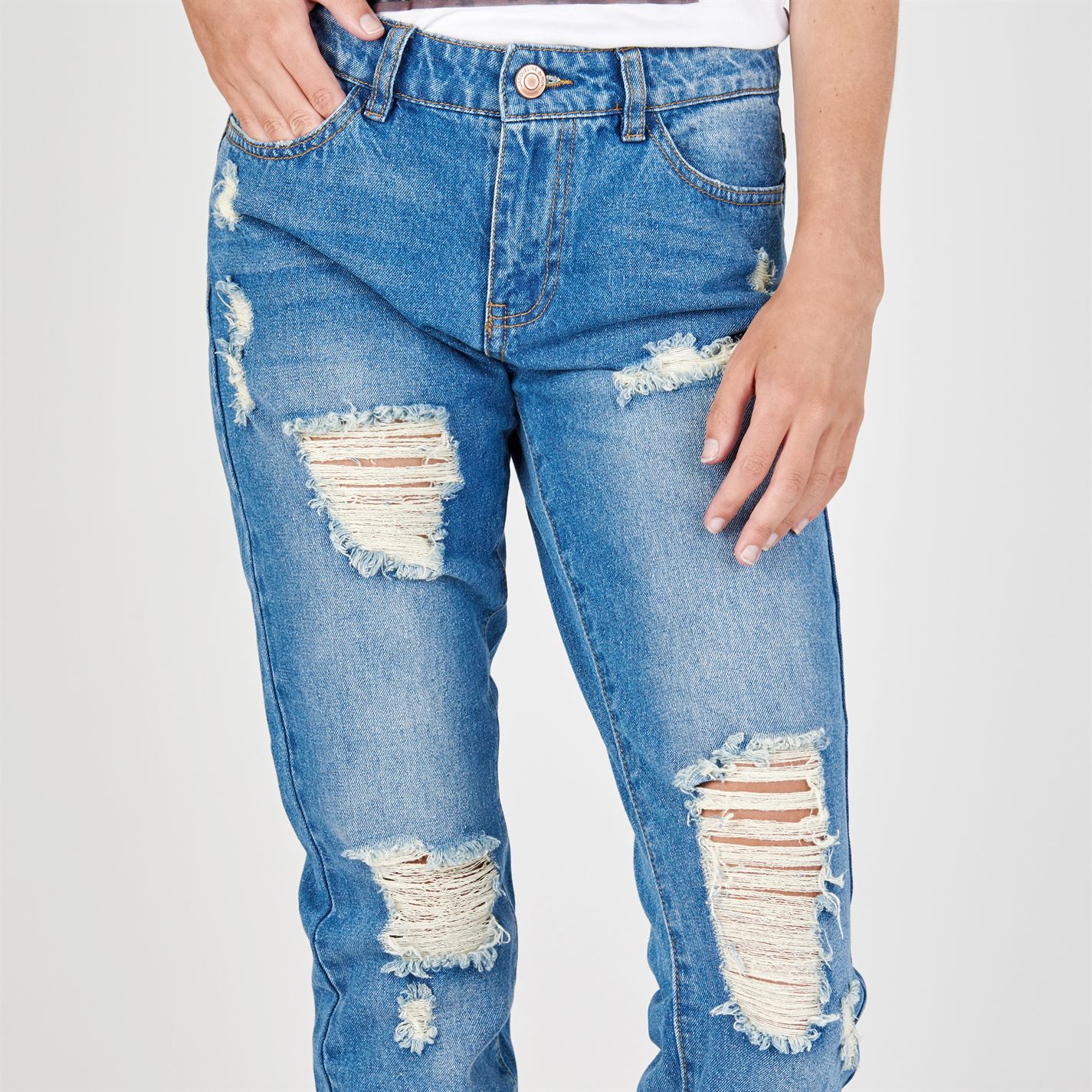 Blugi AG Prima Mid Rise Cigarette denim wash