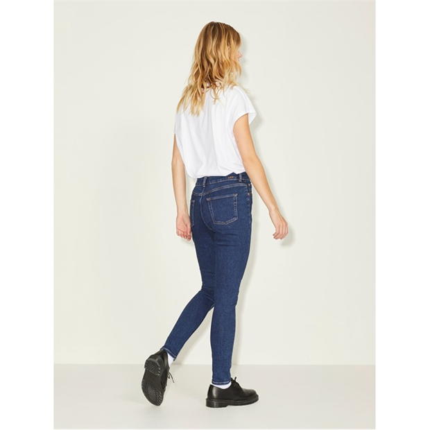 Blugi JJXX Vienna 1002 Skinny inchis albastru denim