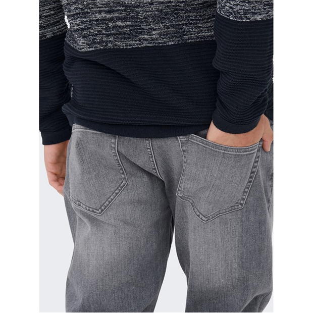 Blugi Only and Sons 7572 Dcc pentru barbati albastru gri denim