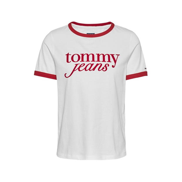 Blugi Tricou urban Ringer Tommy TJW RLX SCRIPT alb