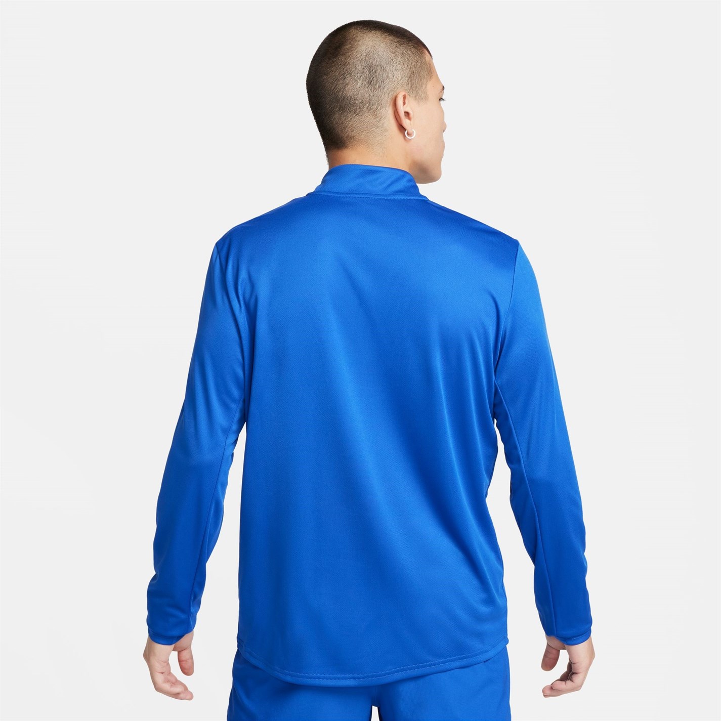 Bluza alergare maneca lunga Nike fermoar Core pentru Barbati game albastru roial