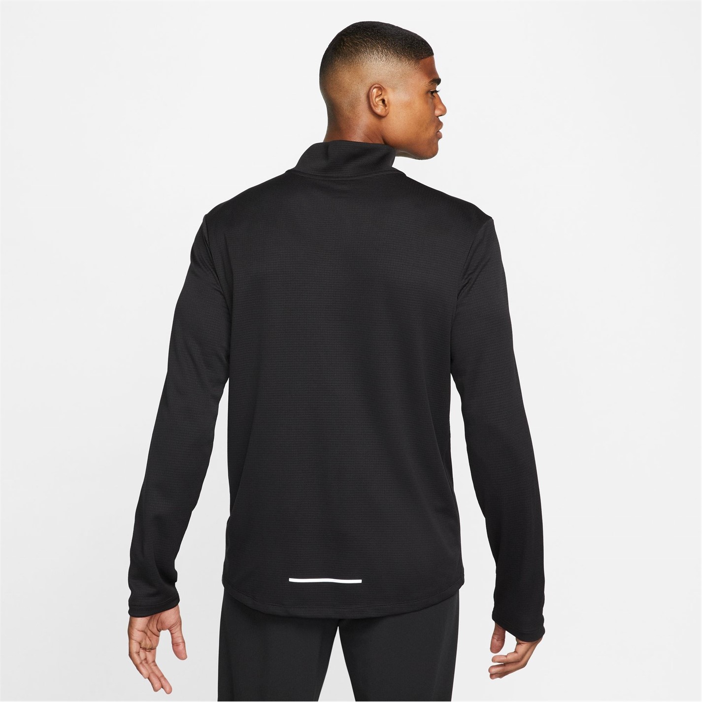 Bluza alergare maneca lunga Nike fermoar Core pentru Barbati negru