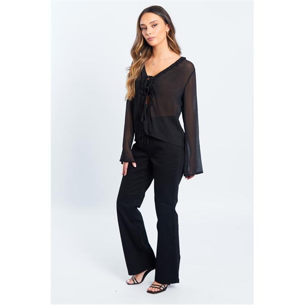 Bluza Be You Boho pentru femei negru