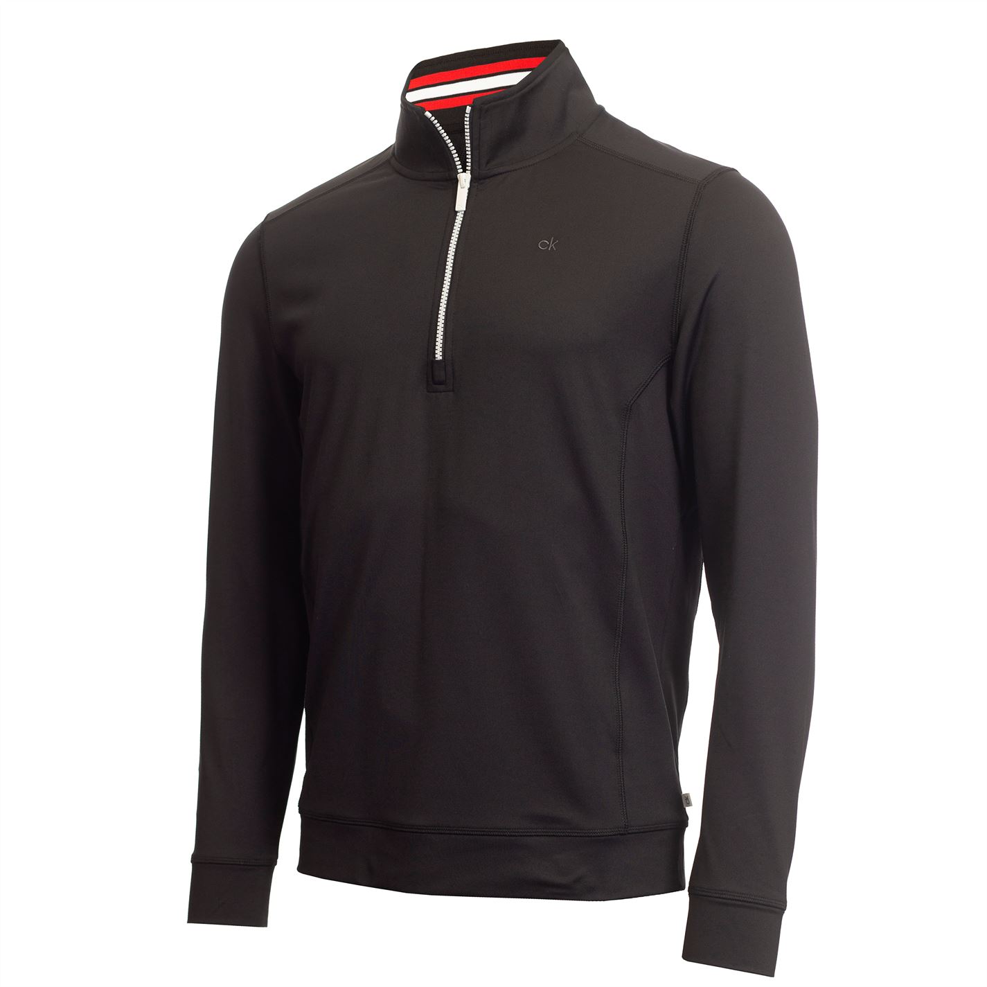 Bluza cu fermoar Calvin Klein Golf Orbit pentru Barbati negru rosu