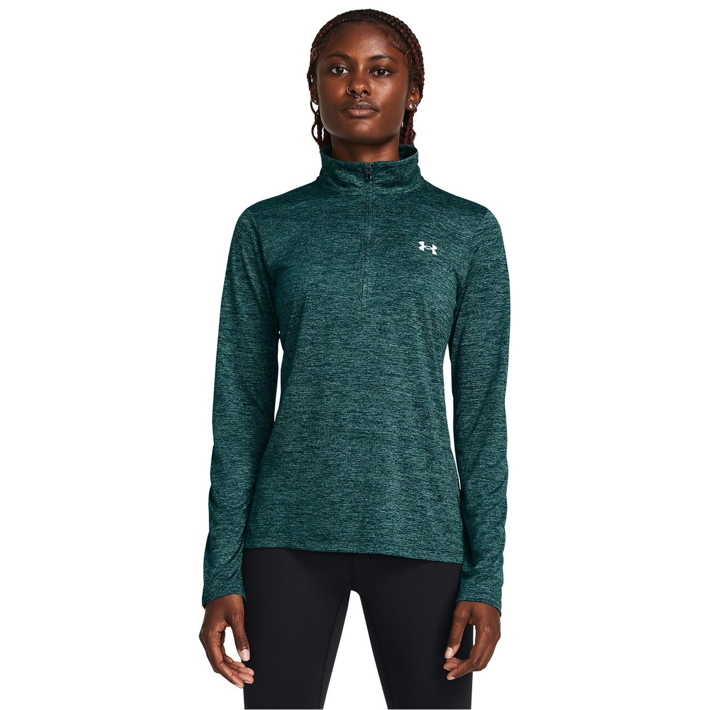 Bluza cu fermoar Under ARMOUR Tech pentru femei bleu