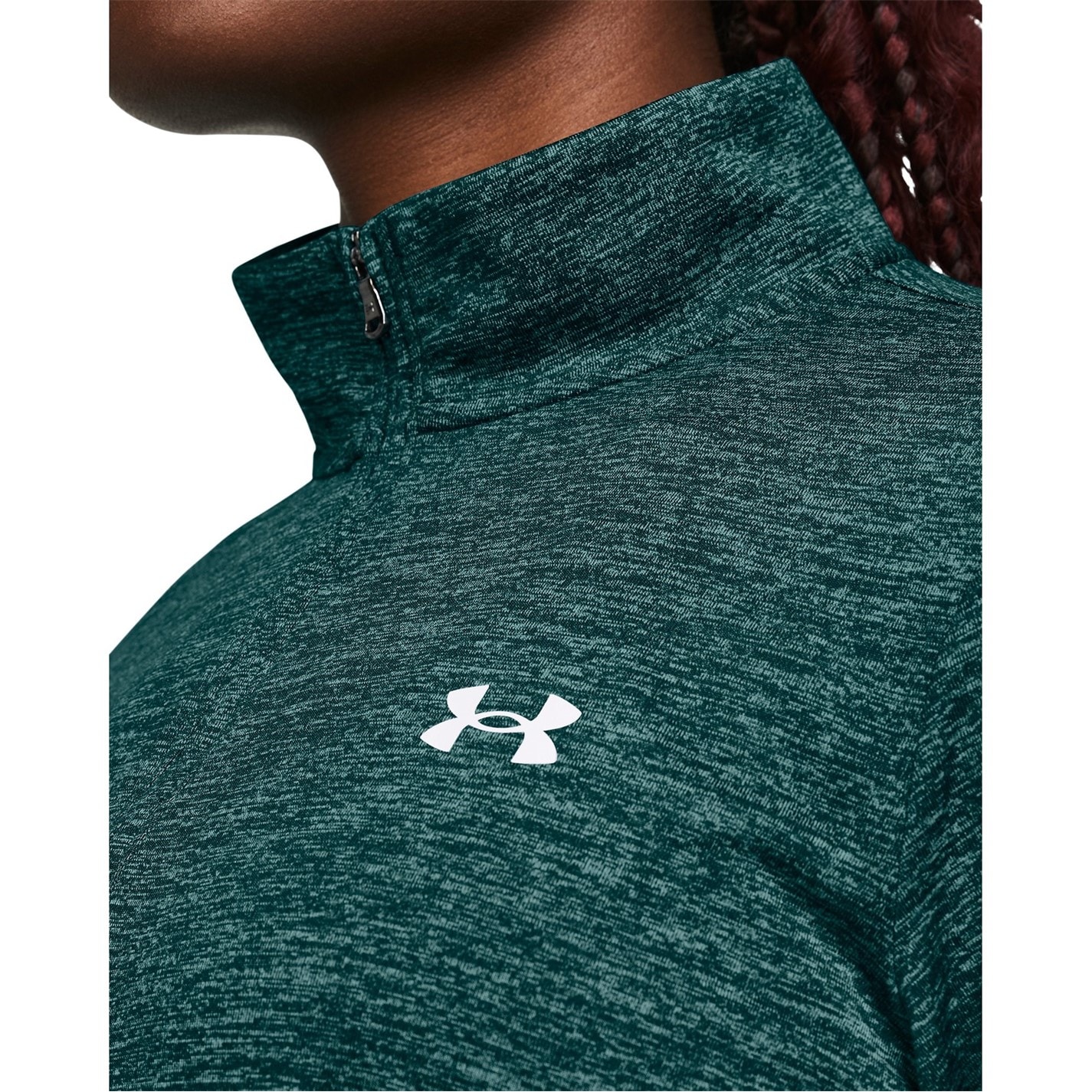 Bluza cu fermoar Under ARMOUR Tech pentru femei bleu