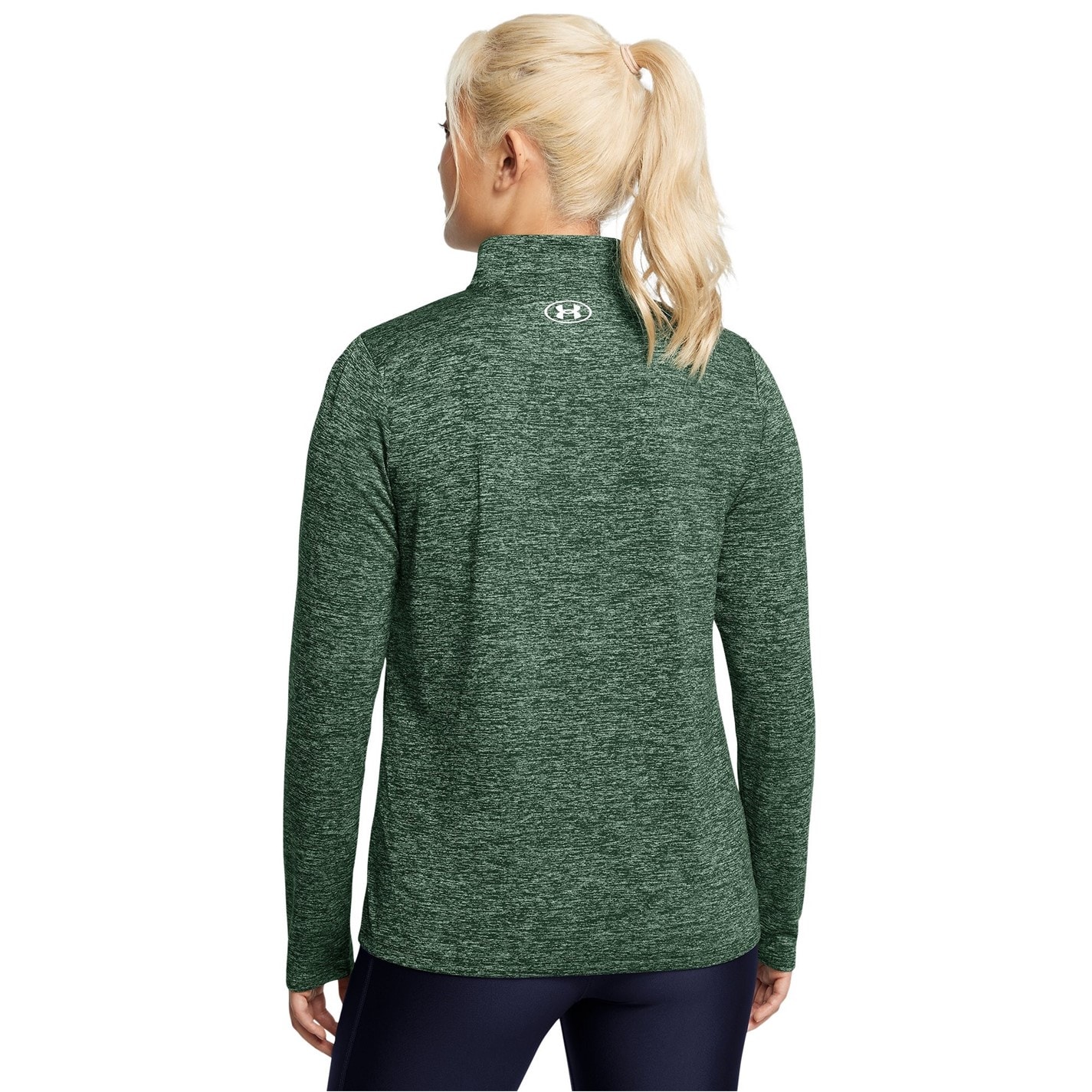 Bluza cu fermoar Under ARMOUR Tech pentru femei verde