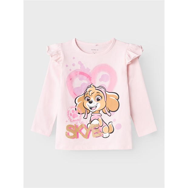 Bluza cu maneca lunga Name It Paw Patrol festival floral