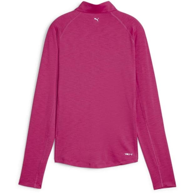 Bluza de corp Puma W You-V Solid quarter cu fermoar pentru femei