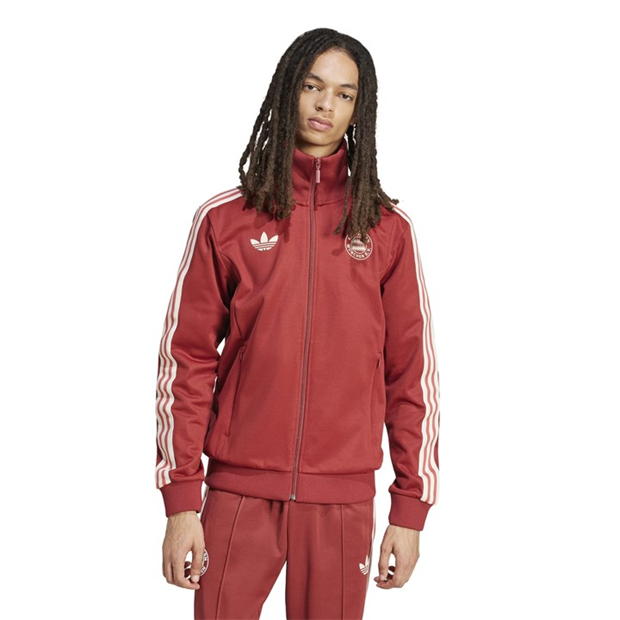 Bluza de trening adidas Bayern Munich Originals pentru adulti mystery rosu