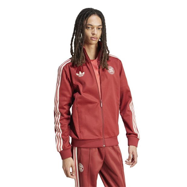 Bluza de trening adidas Bayern Munich Originals pentru adulti mystery rosu