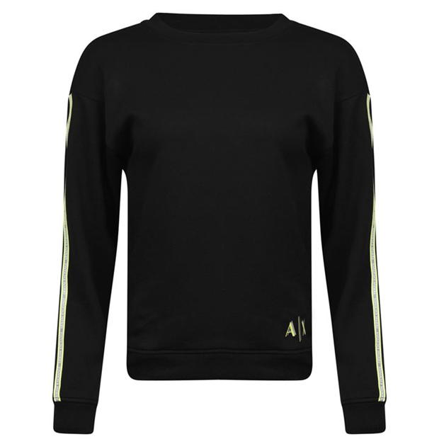 Bluza de trening Armani Exchange Tape negru