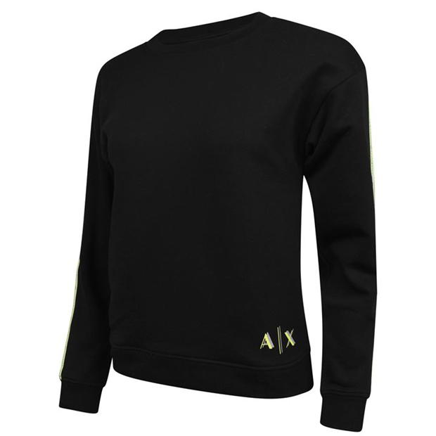 Bluza de trening Armani Exchange Tape negru