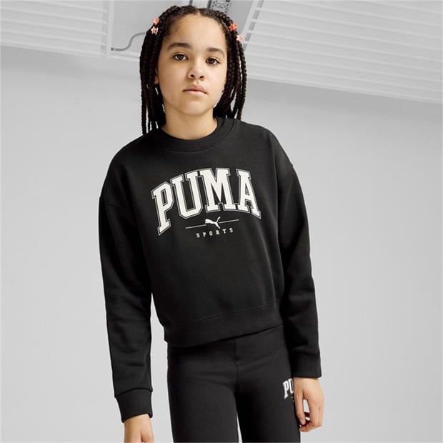 Bluza de trening Bluza sport Puma Squad G Unisex pentru Copii negru