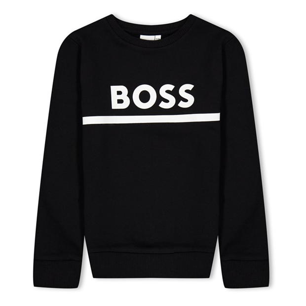 Bluza de trening Boss Logo pentru Bebelusi negru 09b