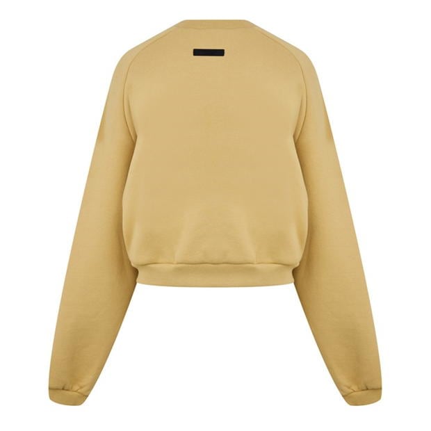 Bluza de trening FEAR OF GOD ESSENTIALS Cropped maro