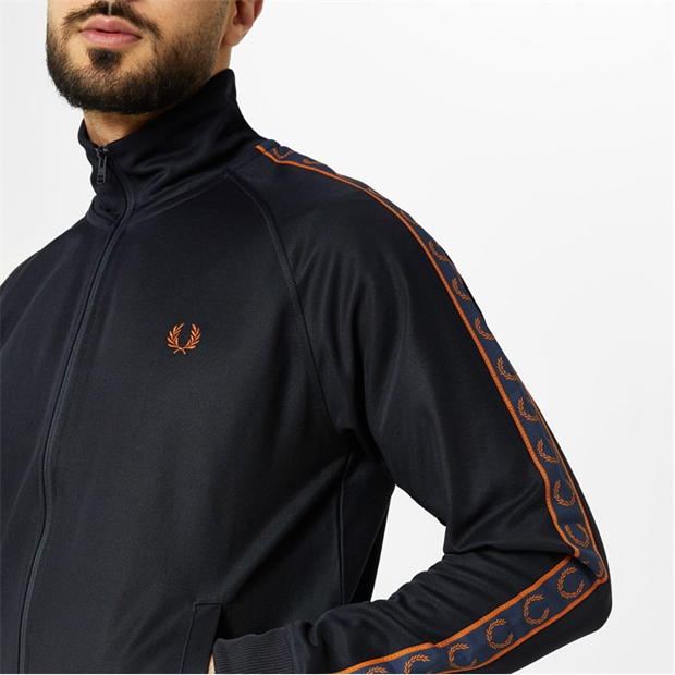 Bluza de trening Fred Perry Tape bleumarin q51