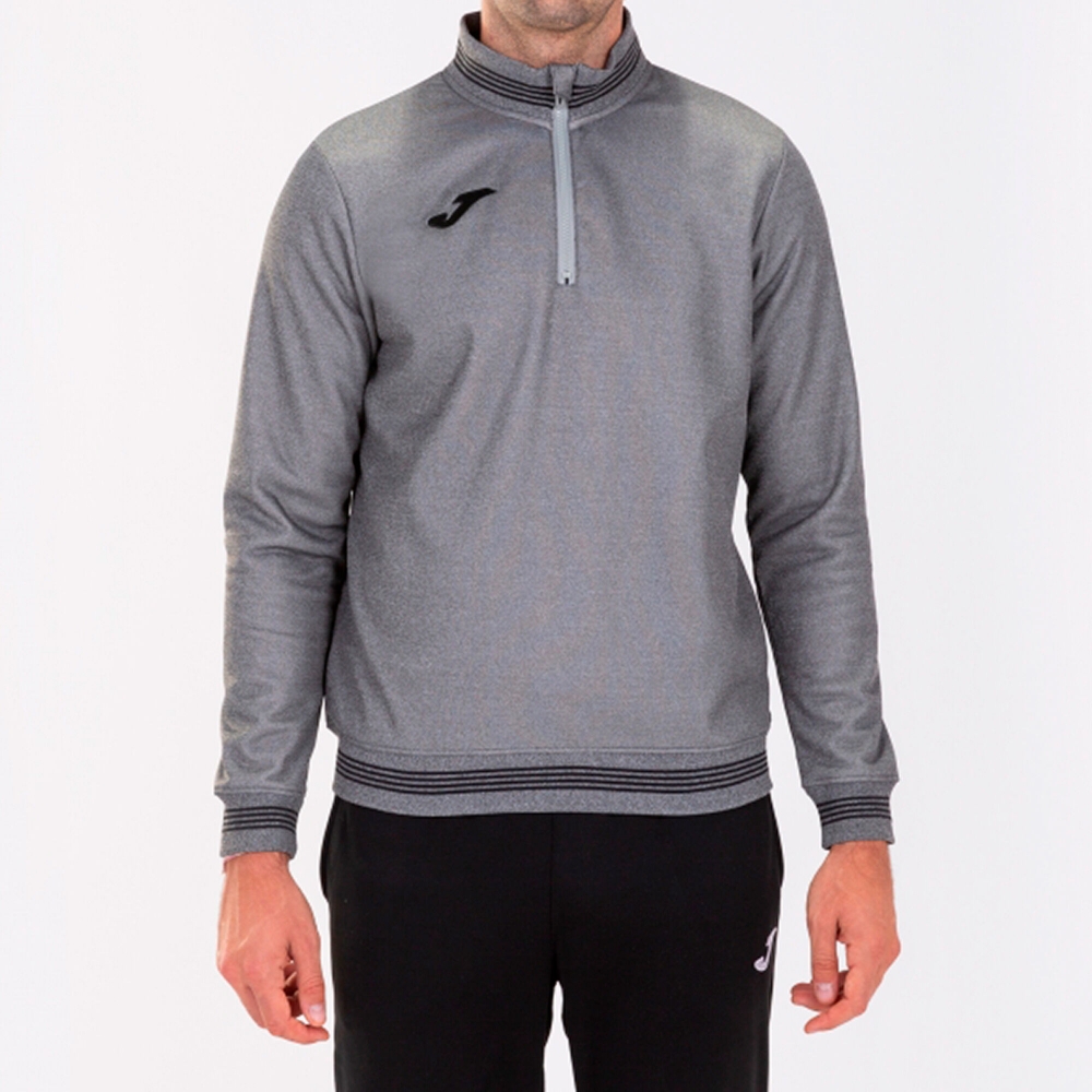 Bluza de trening Joma Campus III 1/2 Zipper Melange gri medio