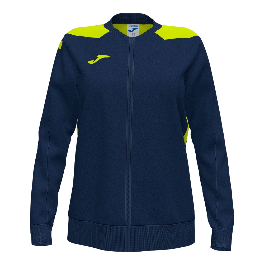 Bluza de trening Joma Championship Vi cu fermoar bleumarin Fluor galben