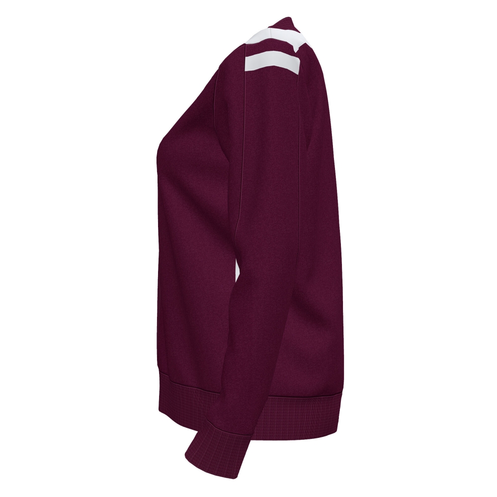 Bluza de trening Joma Championship Vi cu fermoar visiniu alb rosu burgundy