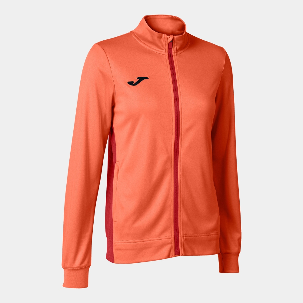 Bluza de trening Joma Winner II cu fermoar Fluor portocaliu fosforescent