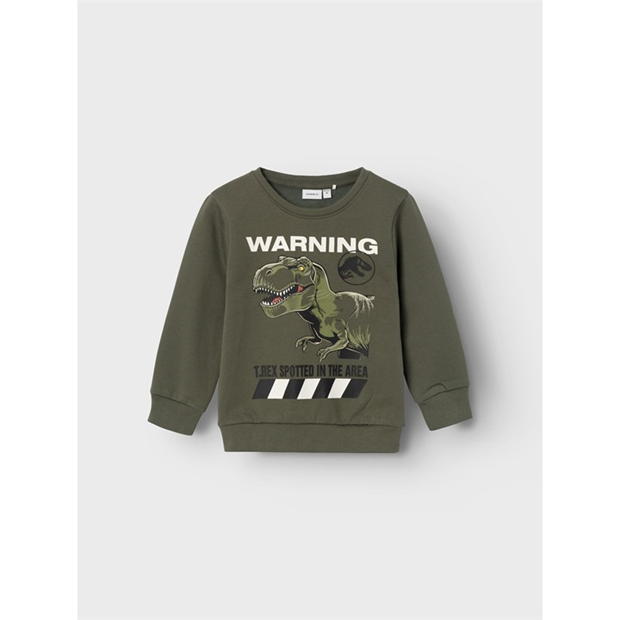 Bluza de trening Name It Jurassic Park verde