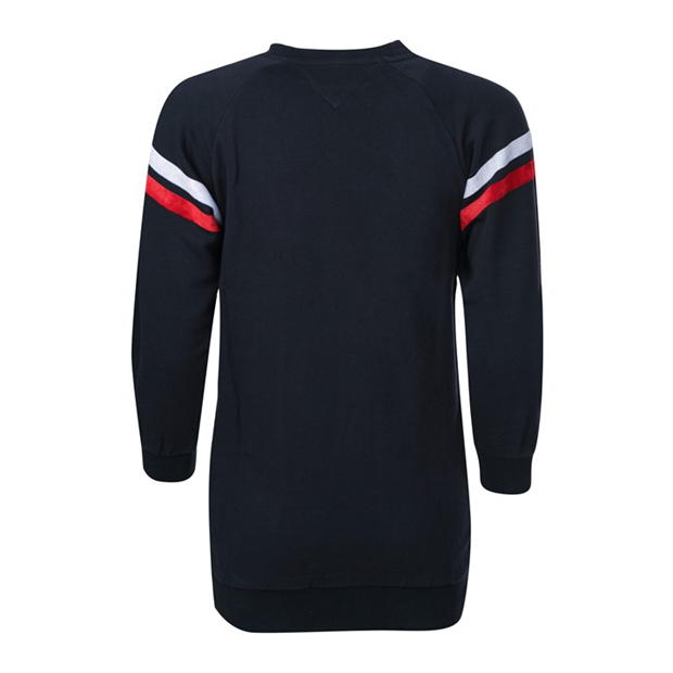 Bluza de trening Rochie Tommy Hilfiger Tommy Sequins bleumarin