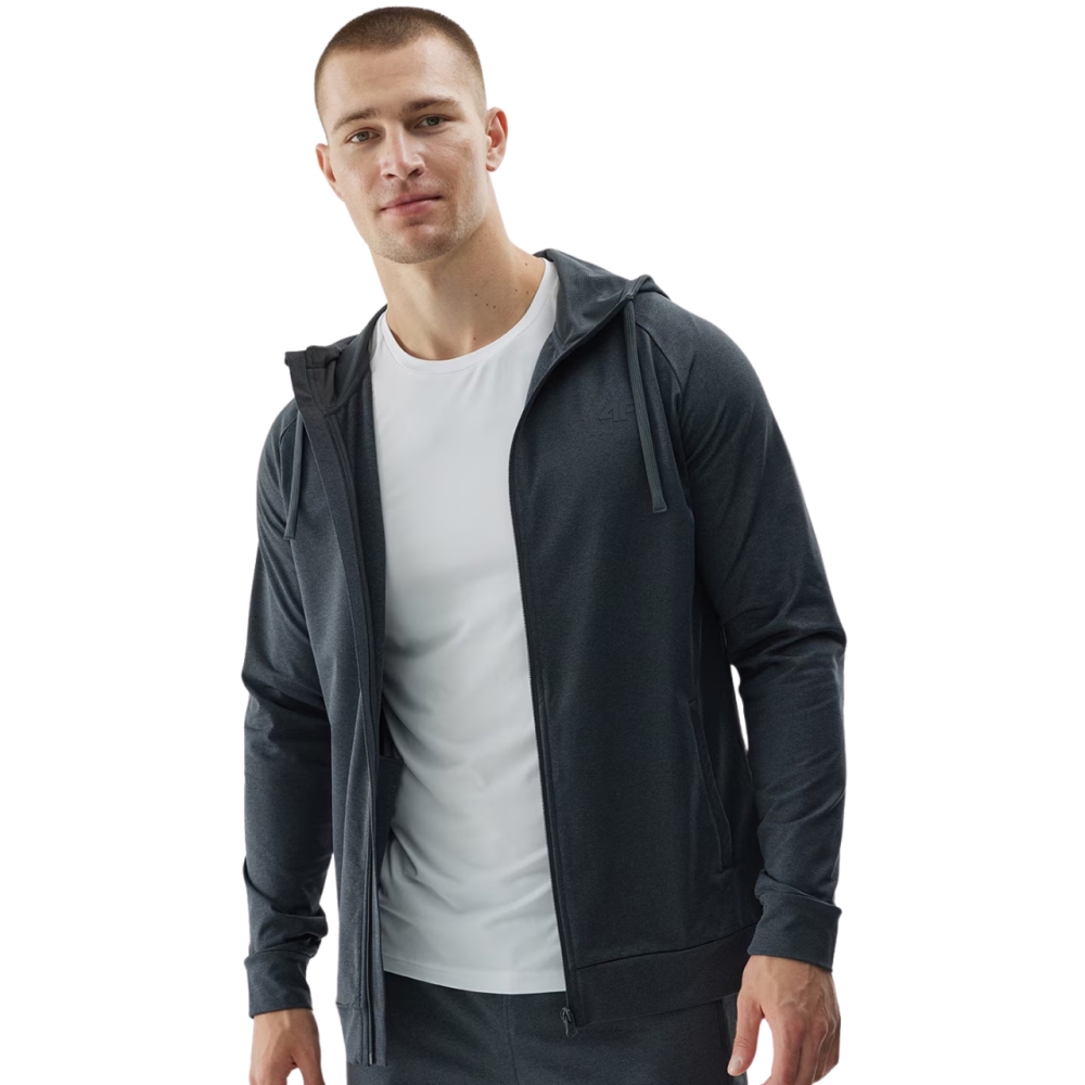 Bluza de trening 's 4F M403 anthracite melange 4FWAW24TFTSWM403 22M barbati