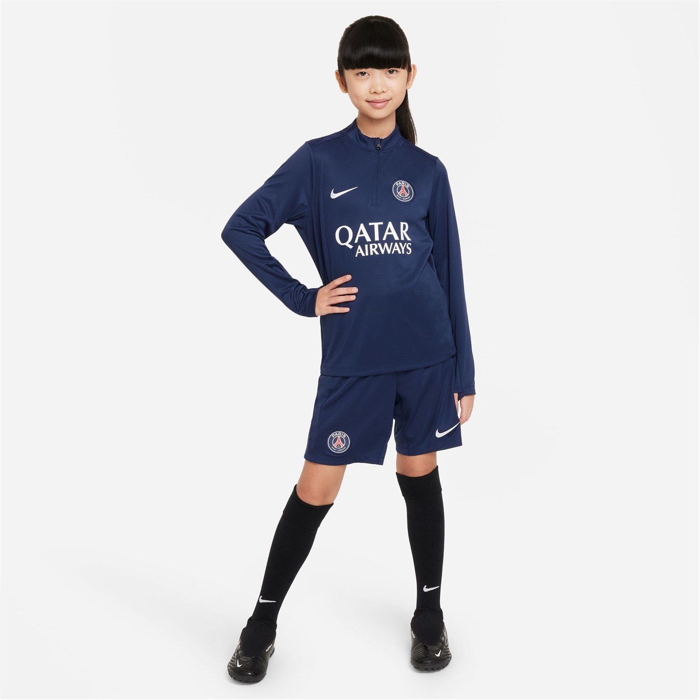 Bluza incalzire Nike Paris Saint Germain Juniors albastru