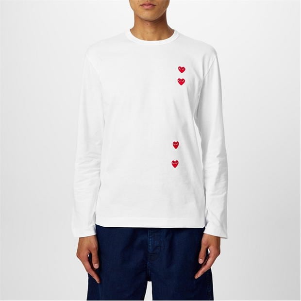 Bluza maneca lunga COMME DES GARCONS PLAY Comme -Shirt pentru barbati alb