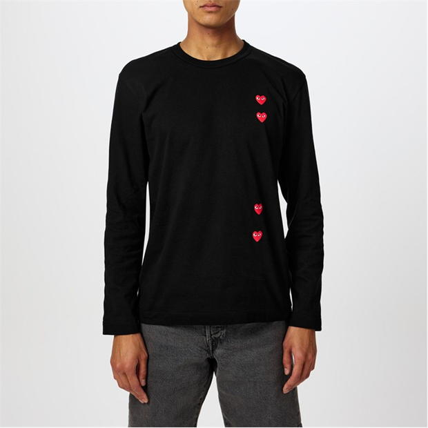 Bluza maneca lunga COMME DES GARCONS PLAY Comme -Shirt pentru barbati negru