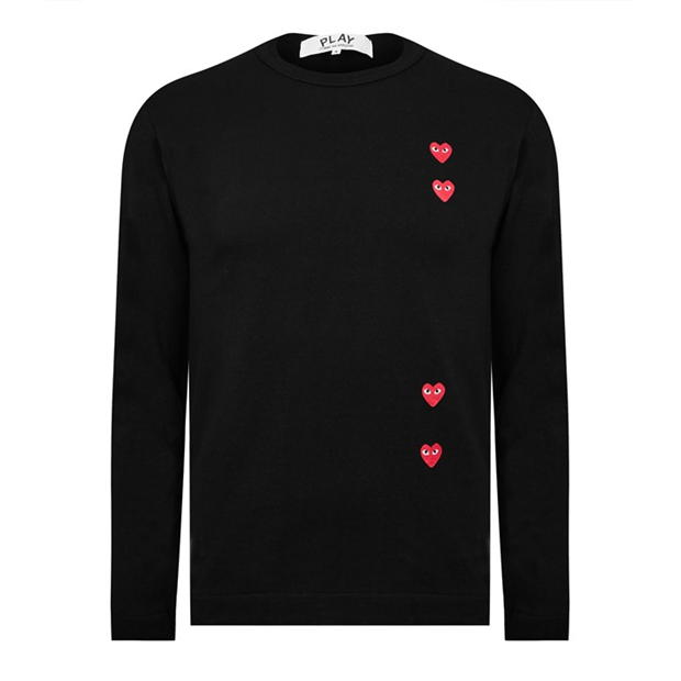 Bluza maneca lunga COMME DES GARCONS PLAY Comme -Shirt pentru barbati negru