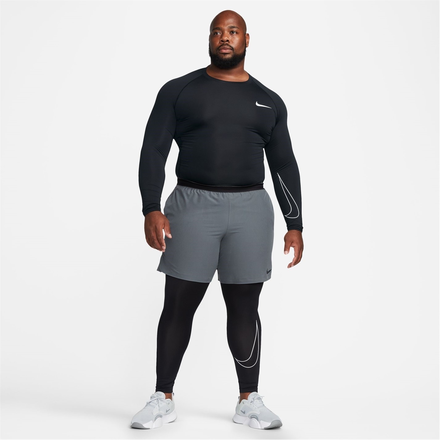 Bluza maneca lunga Nike Pro Core pentru Barbati negru