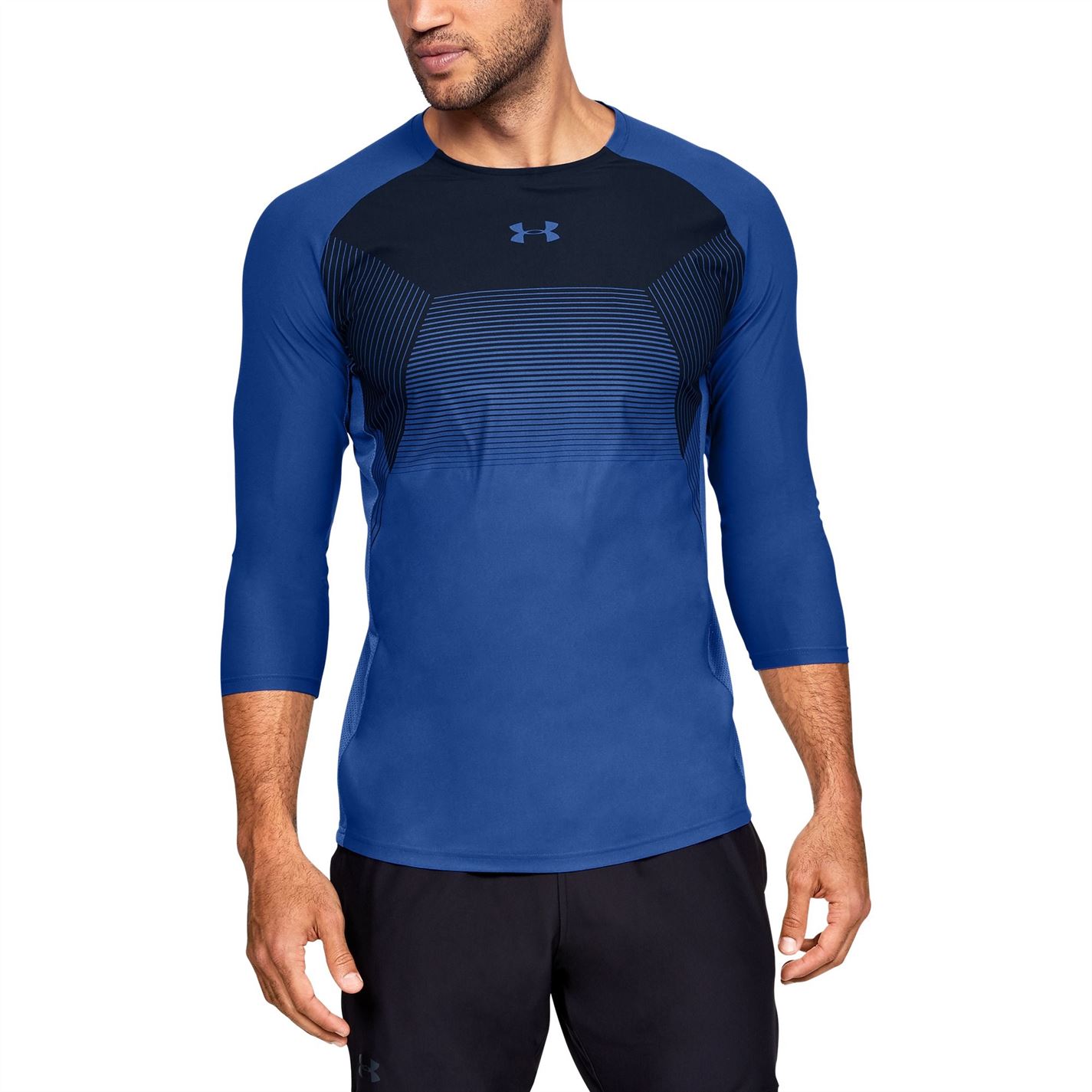 Bluza maneca trei sferturi Under Armour Threadborne Vanish pentru Barbati albastru