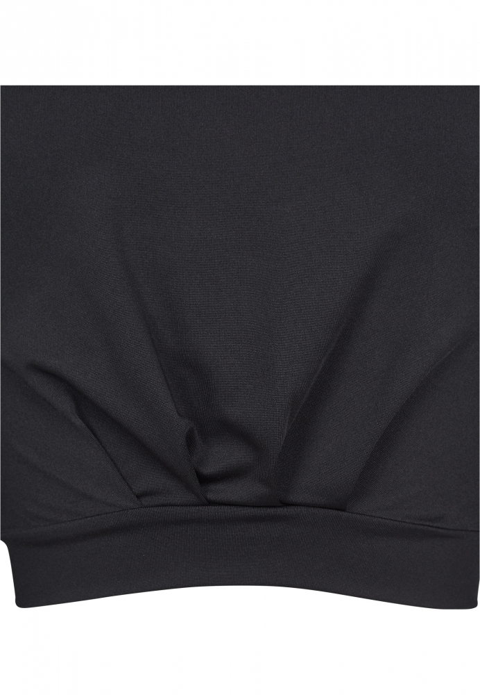 Bluza scurta Active cu maneci trei sferturi pentru Femei negru Urban Classics