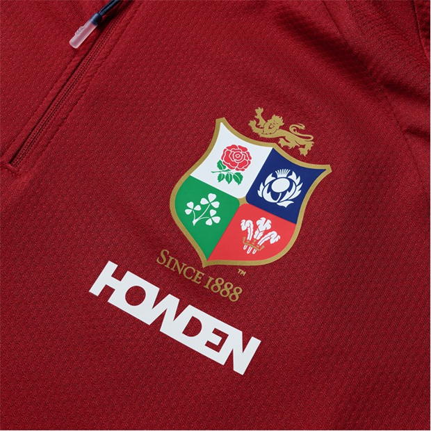 Bluza sport Canterbury British and Irish Lions 2024 Everest First pentru adulti rosu dahlia