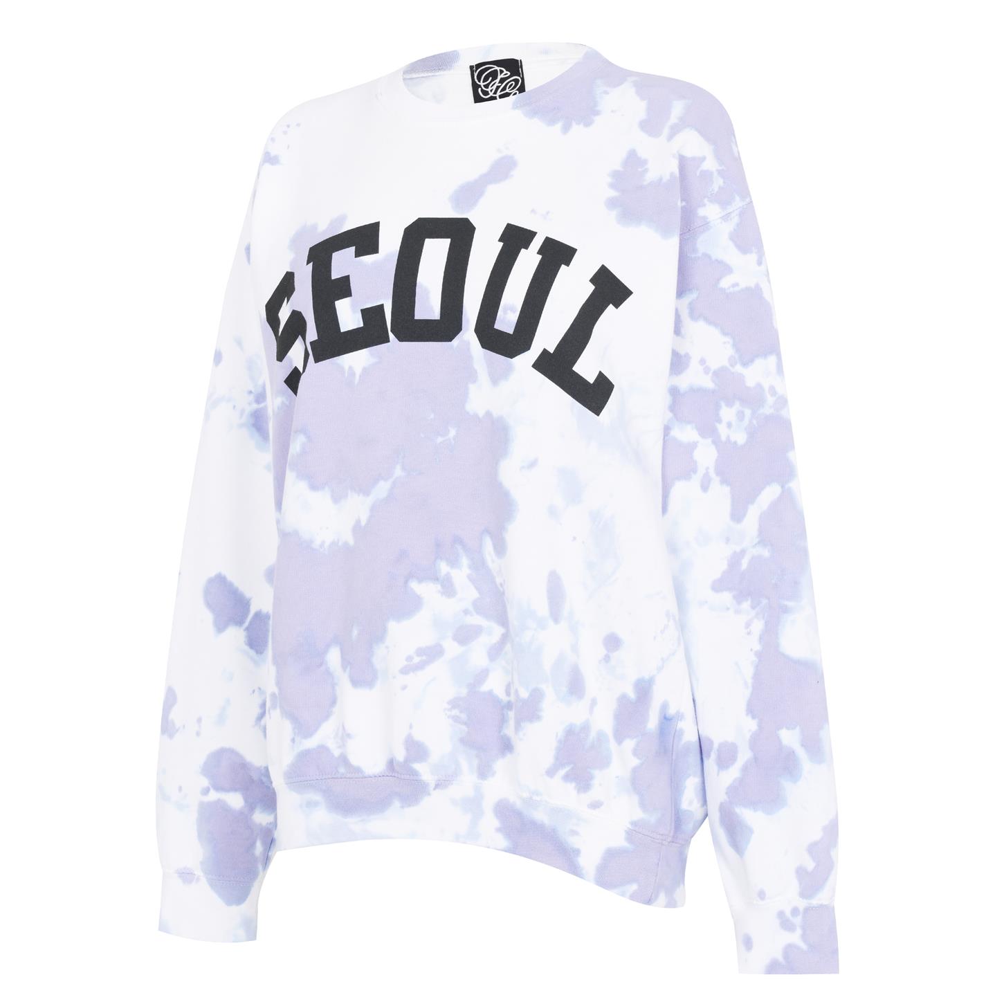 Bluza de trening Fabric City Printed Tie Dye pentru femei