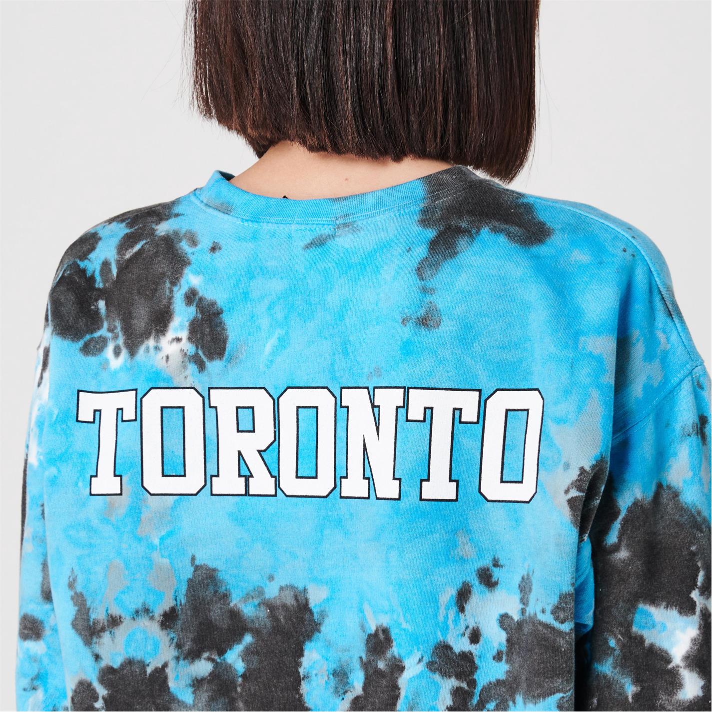 Bluza de trening Fabric City Printed Tie Dye pentru femei toronto negru