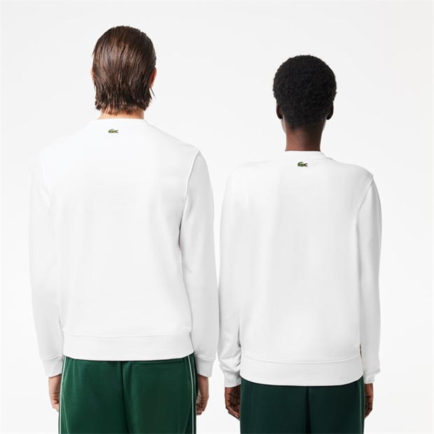 Bluza de trening Lacoste Crocodile alb