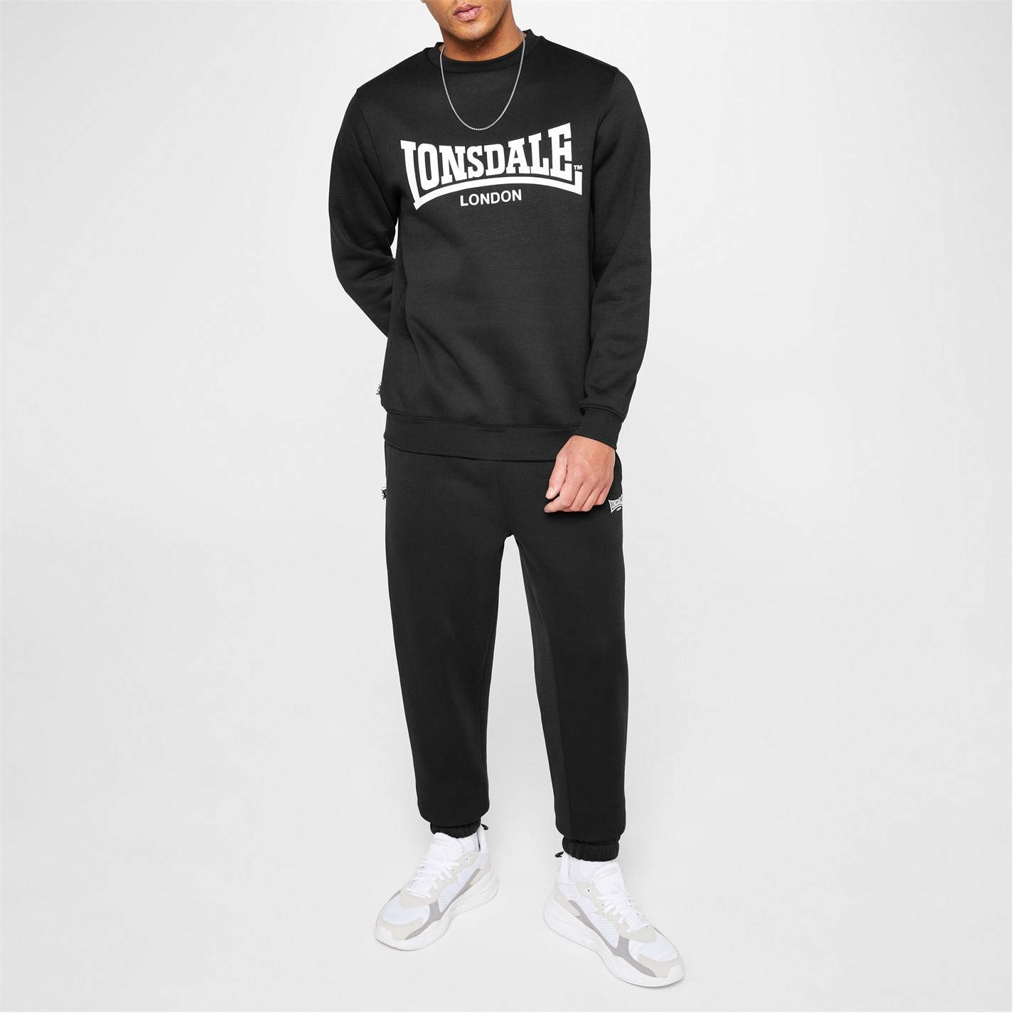 Bluza sport Lonsdale Essential pentru Barbati negru