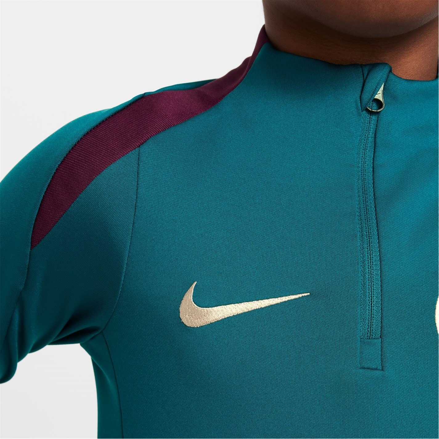 Bluza sport STRIKE DRILL TOP Nike Paris Saint-Germain 2024 2024 Juniors verde