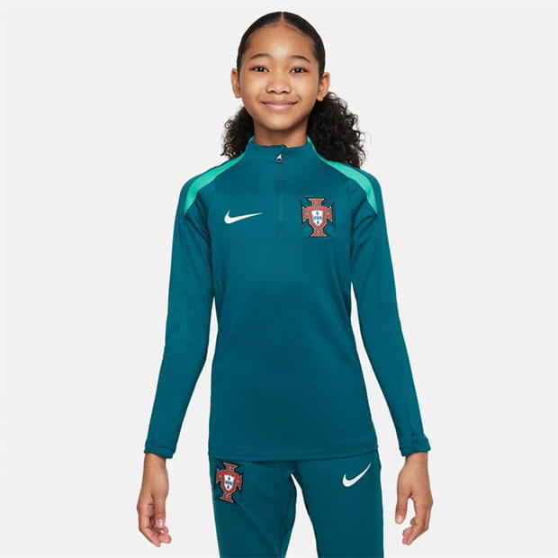 Bluza sport STRIKE DRILL TOP Nike Portugalia 2024 Juniors verde