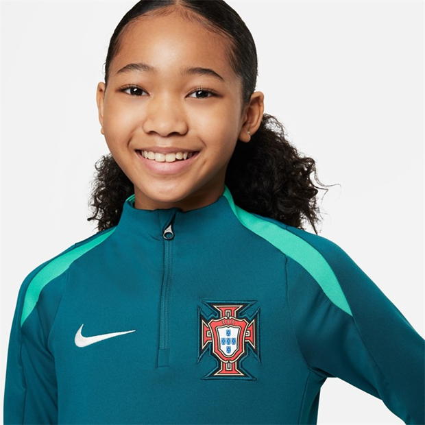 Bluza sport STRIKE DRILL TOP Nike Portugalia 2024 Juniors verde