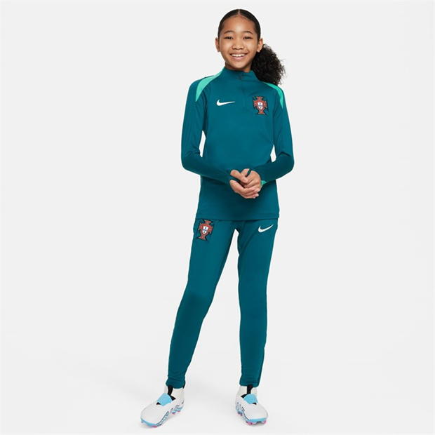 Bluza sport STRIKE DRILL TOP Nike Portugalia 2024 Juniors verde