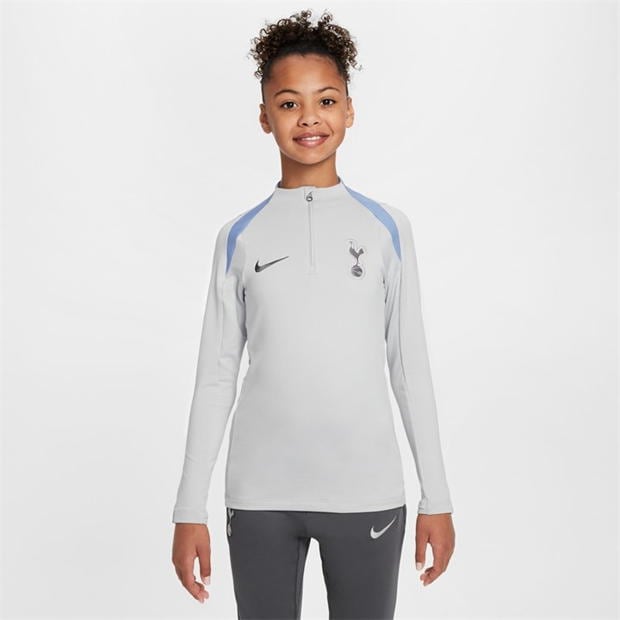 Bluza sport STRIKE DRILL TOP Nike Tottenham Hotspur 2024 2025 Juniors gri bej polar